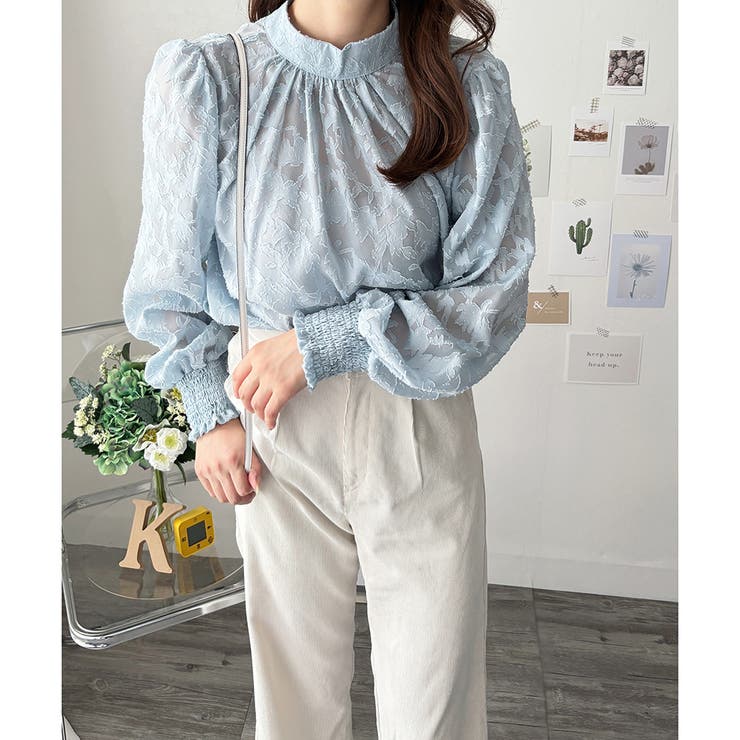 フラワーシャギーブラウス レディース 韓国 | Amulet | 詳細画像25 