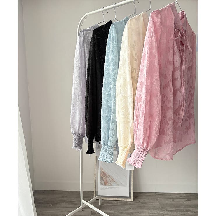 フラワーシャギーブラウス レディース 韓国 | Amulet | 詳細画像33 