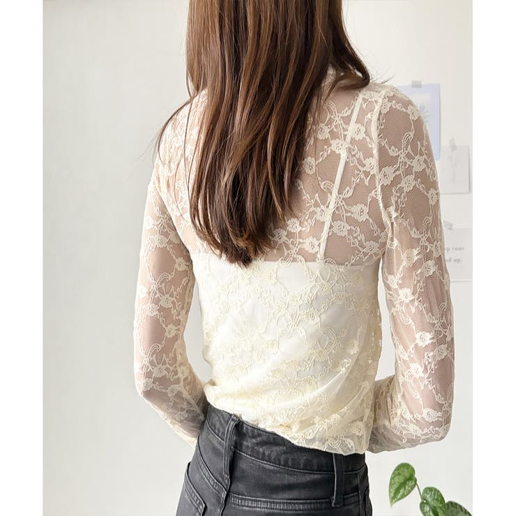 花柄シアートップス レディース 韓国 | Amulet | 詳細画像11 