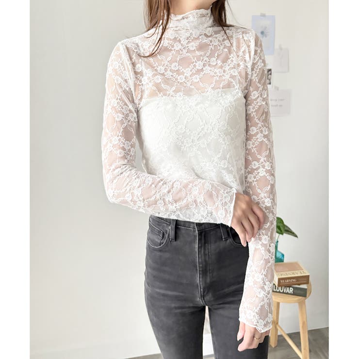 花柄シアートップス レディース 韓国 | Amulet | 詳細画像19 