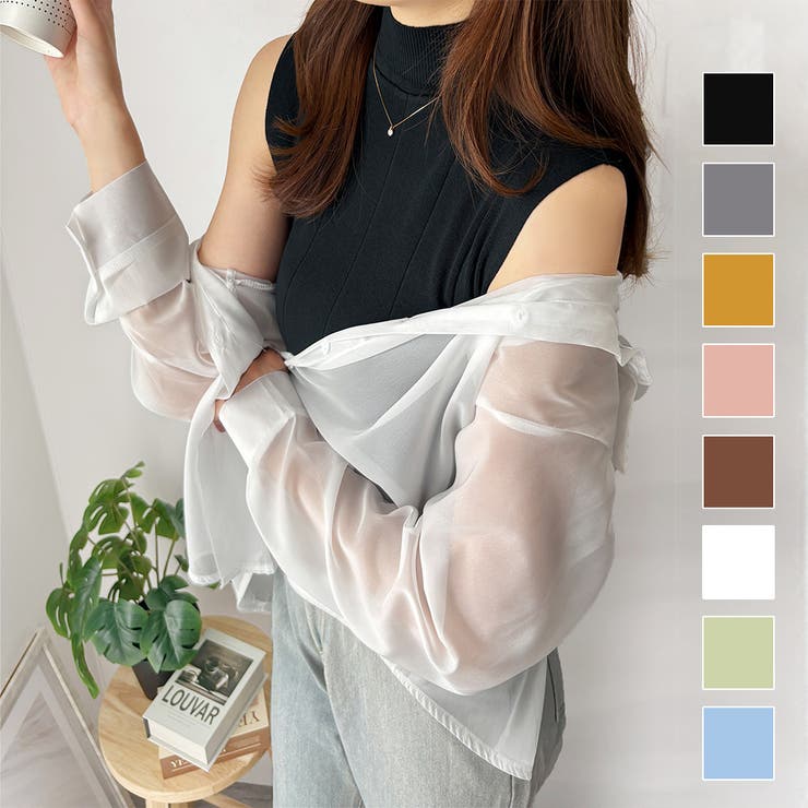 リブノースリーブニット 重ね着 リブ | Amulet | 詳細画像1 