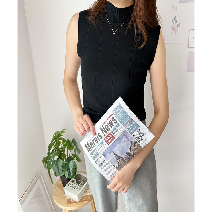 リブノースリーブニット 重ね着 リブ | Amulet | 詳細画像14 