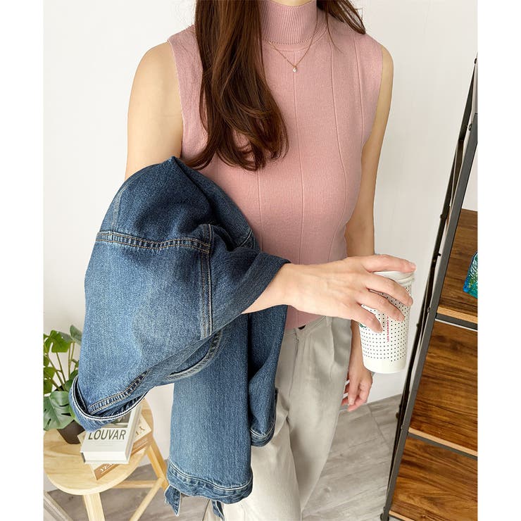 リブノースリーブニット 重ね着 リブ | Amulet | 詳細画像9 