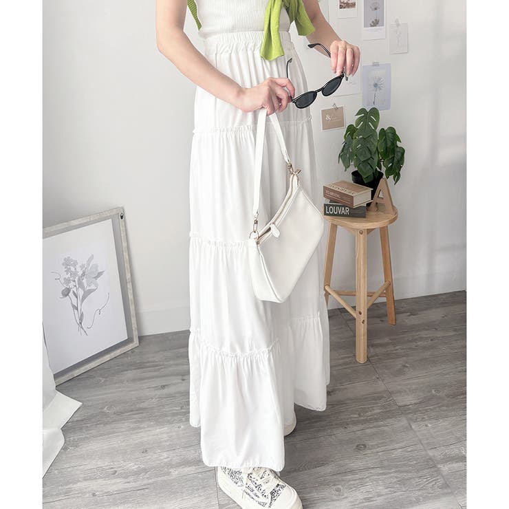 ティアードフレアロングスカート おしゃれ トレンド | Amulet | 詳細画像18 