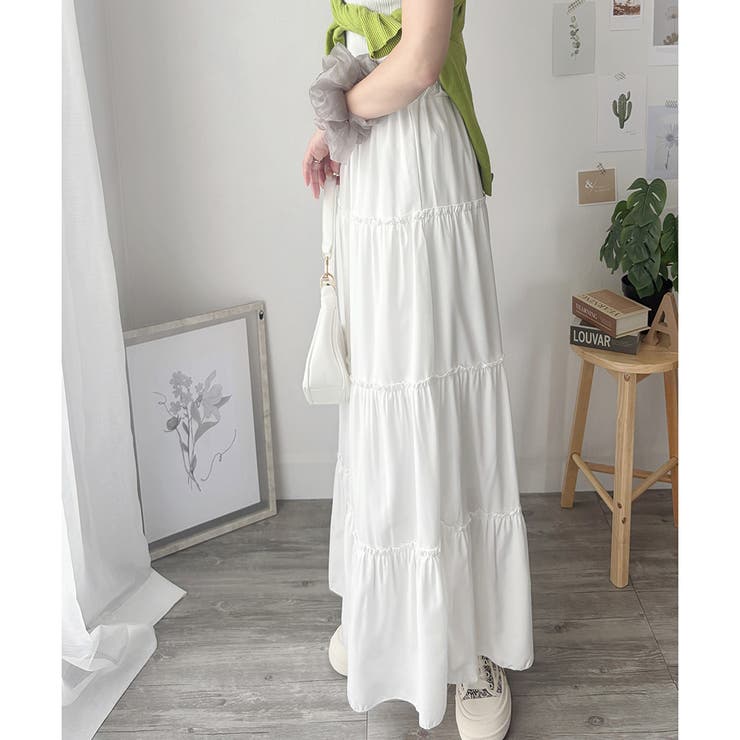 ティアードフレアロングスカート おしゃれ トレンド | Amulet | 詳細画像19 