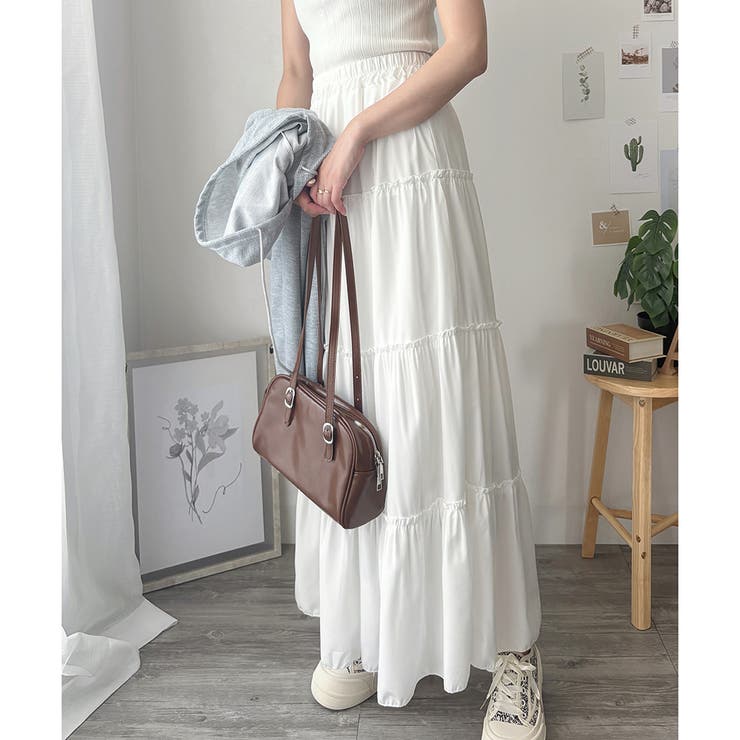 ティアードフレアロングスカート おしゃれ トレンド | Amulet | 詳細画像2 