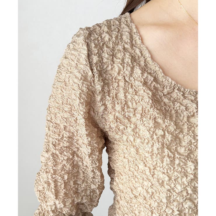 ワッシャータッチボリュームブラウス ブラウス シアー | Amulet | 詳細画像18 