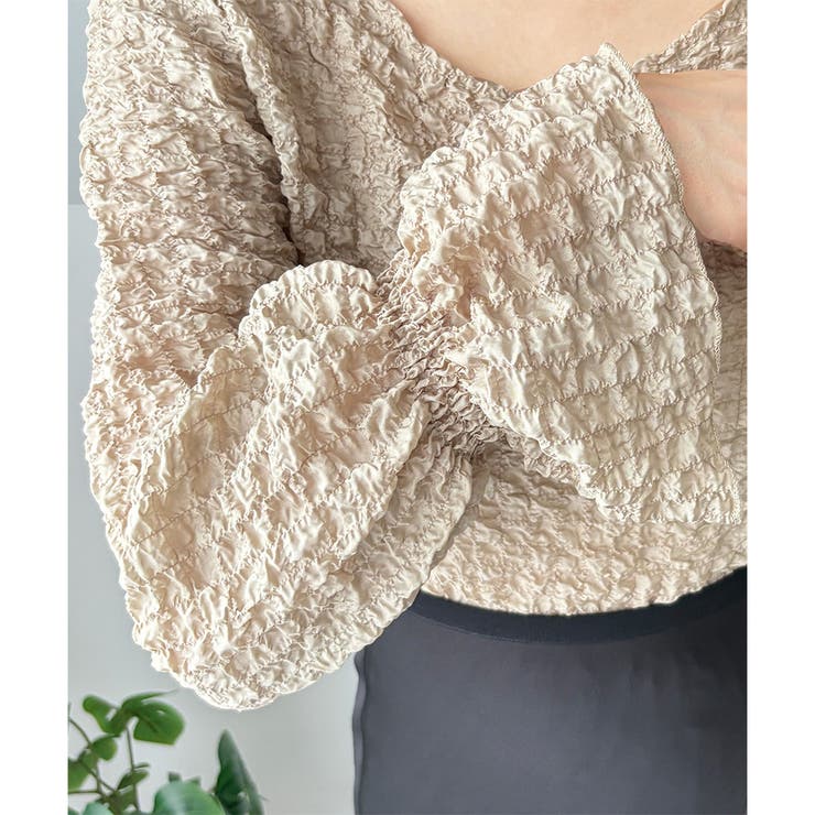 ワッシャータッチボリュームブラウス ブラウス シアー | Amulet | 詳細画像19 