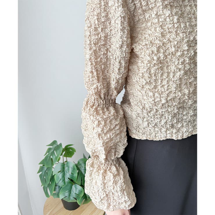 ワッシャータッチボリュームブラウス ブラウス シアー | Amulet | 詳細画像20 