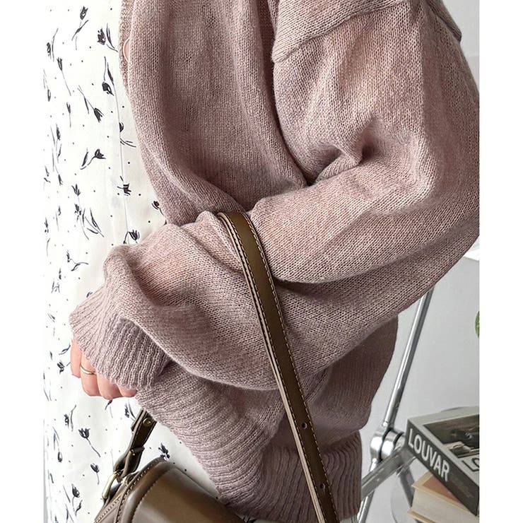 エアリーニットカーディガン レディース 長袖 | Amulet | 詳細画像25 