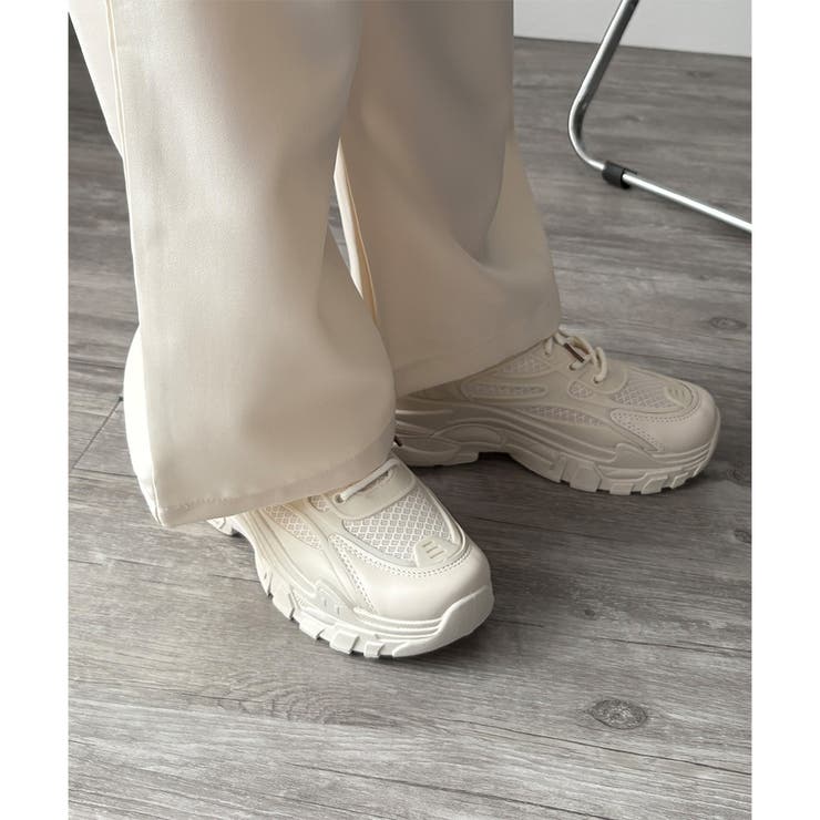 メッシュ切替厚底スニーカー レディース 軽量 | Amulet | 詳細画像15 