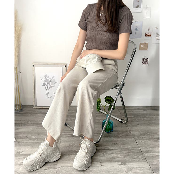 メッシュ切替厚底スニーカー レディース 軽量 | Amulet | 詳細画像18 