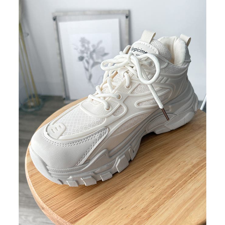 メッシュ切替厚底スニーカー レディース 軽量 | Amulet | 詳細画像28 