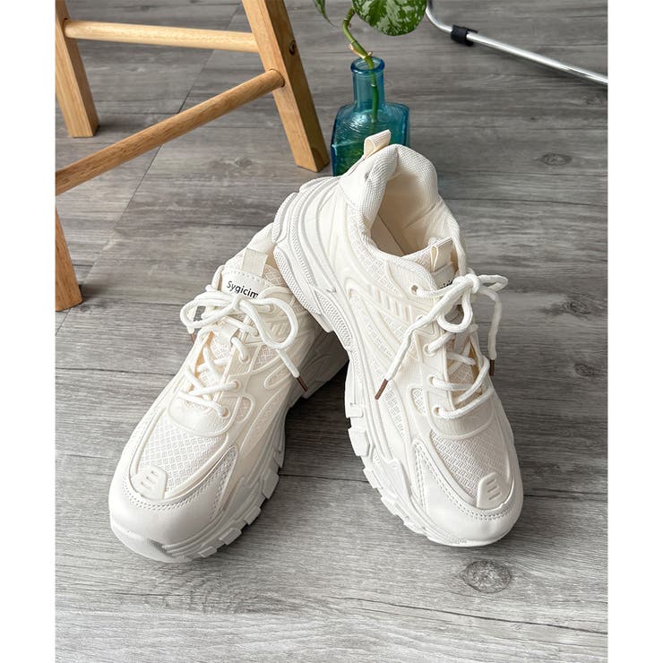 メッシュ切替厚底スニーカー レディース 軽量 | Amulet | 詳細画像32 