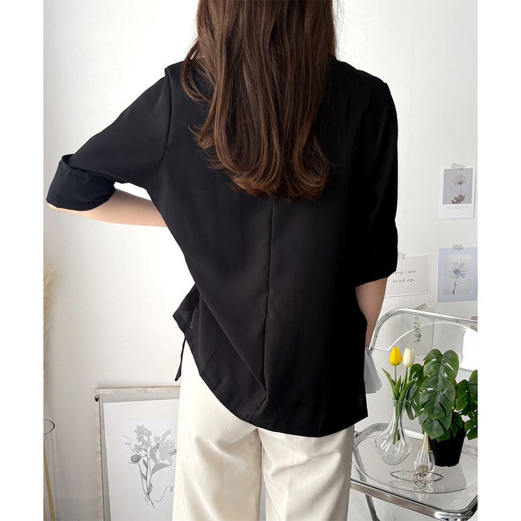 エアリーテーラードジャケット 薄手 レディース | Amulet | 詳細画像16 