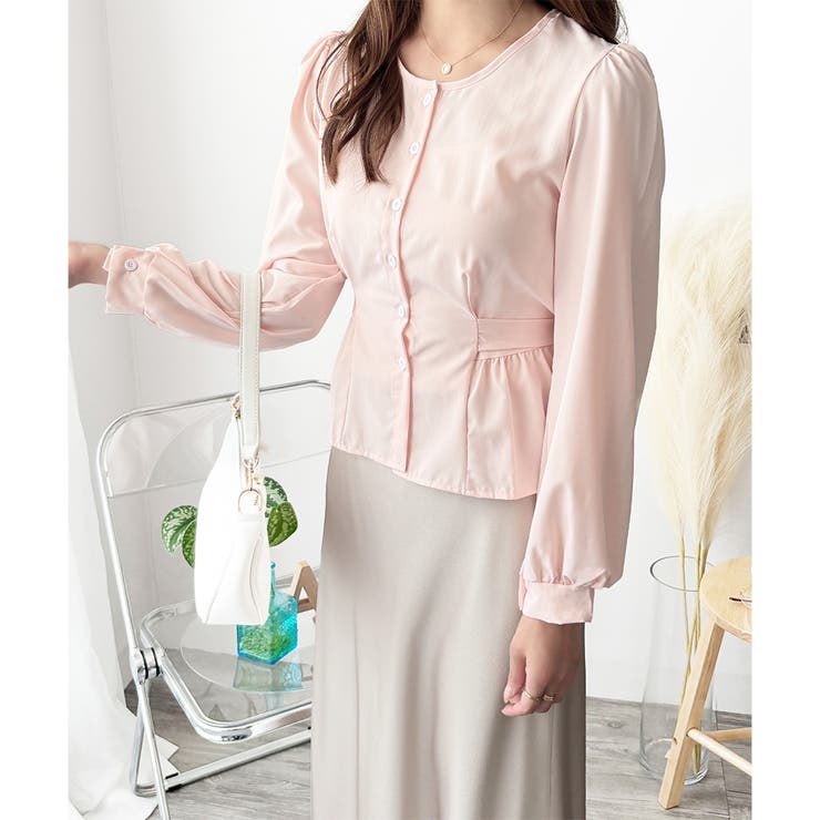 2WAYリボンブラウス レディース 長袖 | Amulet | 詳細画像14 