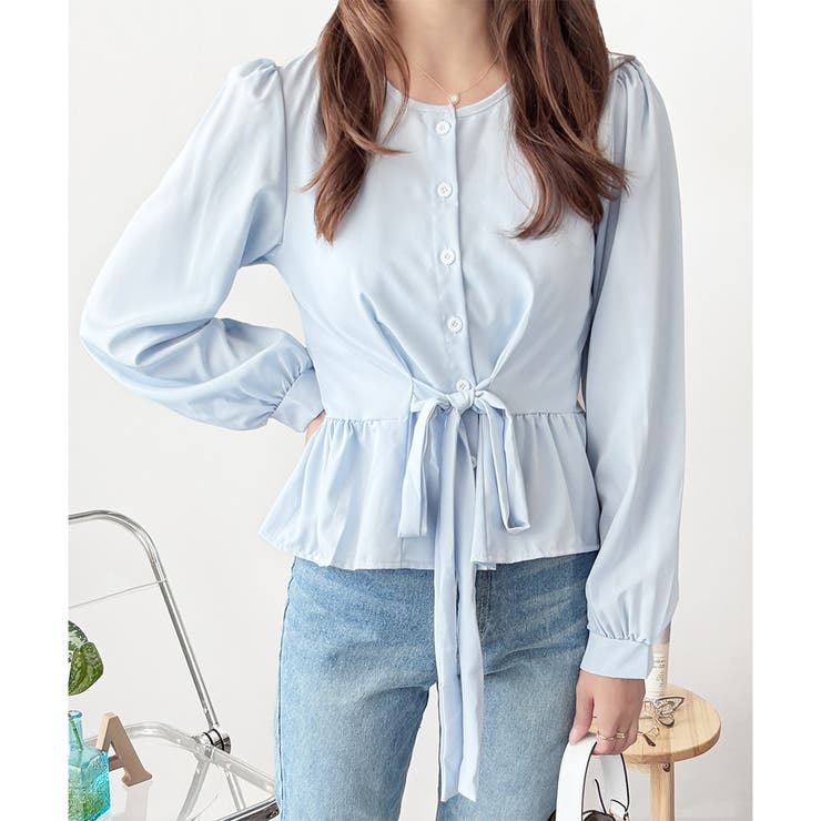 2WAYリボンブラウス レディース 長袖 | Amulet | 詳細画像19 