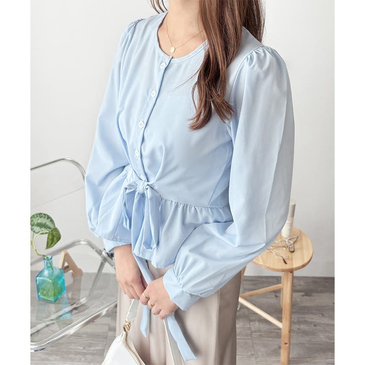 2WAYリボンブラウス レディース 長袖 | Amulet | 詳細画像20 