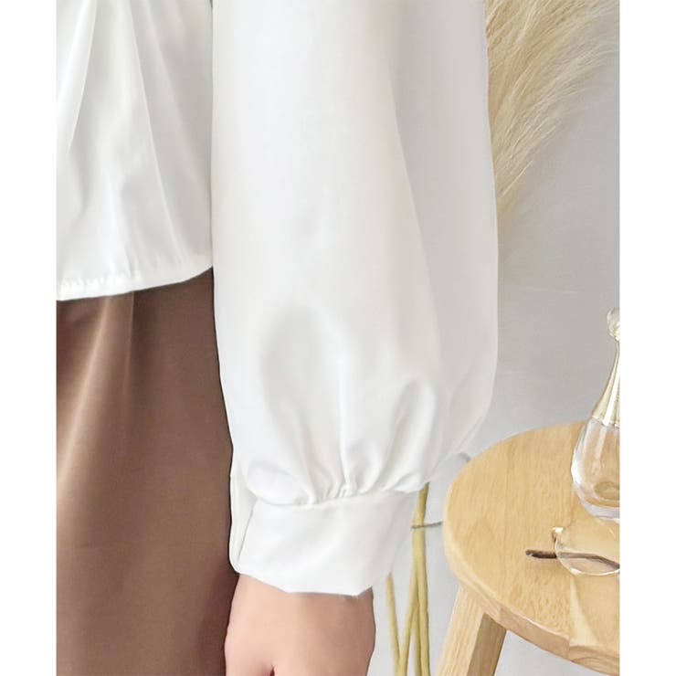 2WAYリボンブラウス レディース 長袖 | Amulet | 詳細画像23 