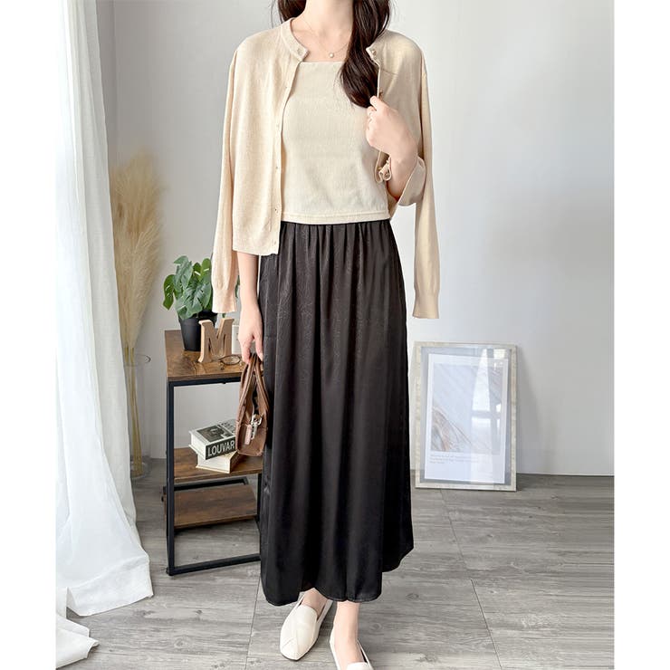 クルーネックニットカーディガン 長袖 レディース | Amulet | 詳細画像19 