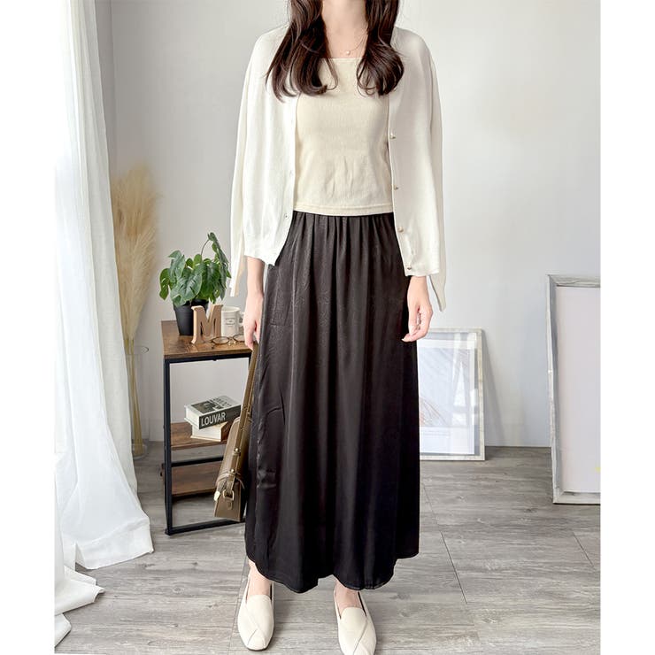 クルーネックニットカーディガン 長袖 レディース | Amulet | 詳細画像20 