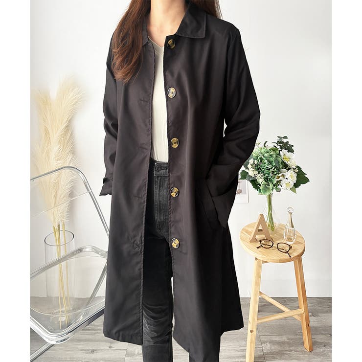 ベーシックステンカラーコート レディース おしゃれ | Amulet | 詳細画像14 