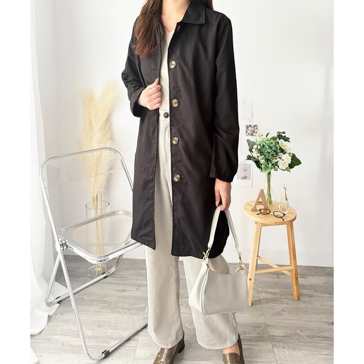 ベーシックステンカラーコート レディース おしゃれ | Amulet | 詳細画像15 