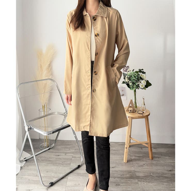 ベーシックステンカラーコート レディース おしゃれ | Amulet | 詳細画像18 