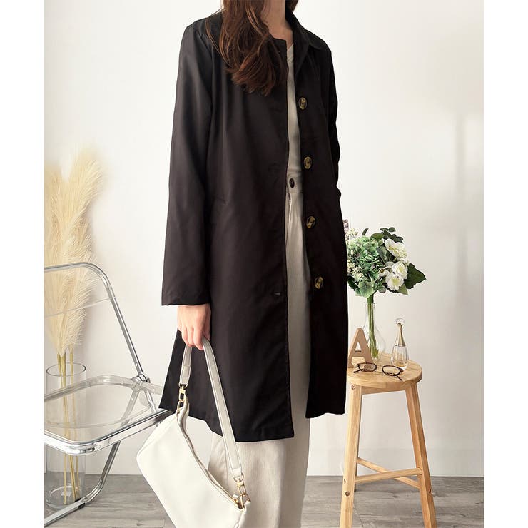 ベーシックステンカラーコート レディース おしゃれ | Amulet | 詳細画像7 