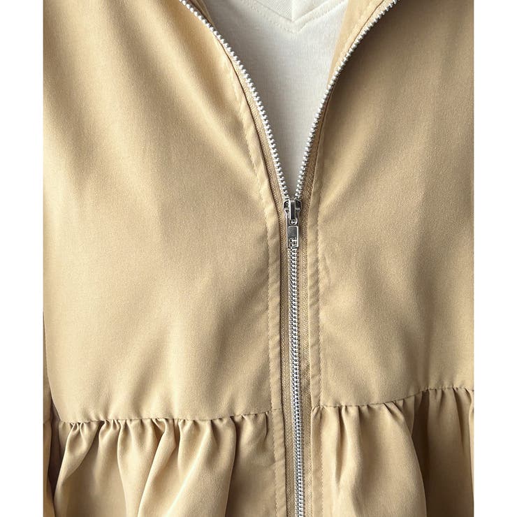 ギャザー切り替えフードブルゾン レディース アウター | Amulet | 詳細画像28 