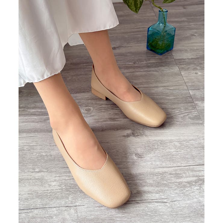 スクエアトゥローヒールパンプス おしゃれ レディース | Amulet | 詳細画像20 