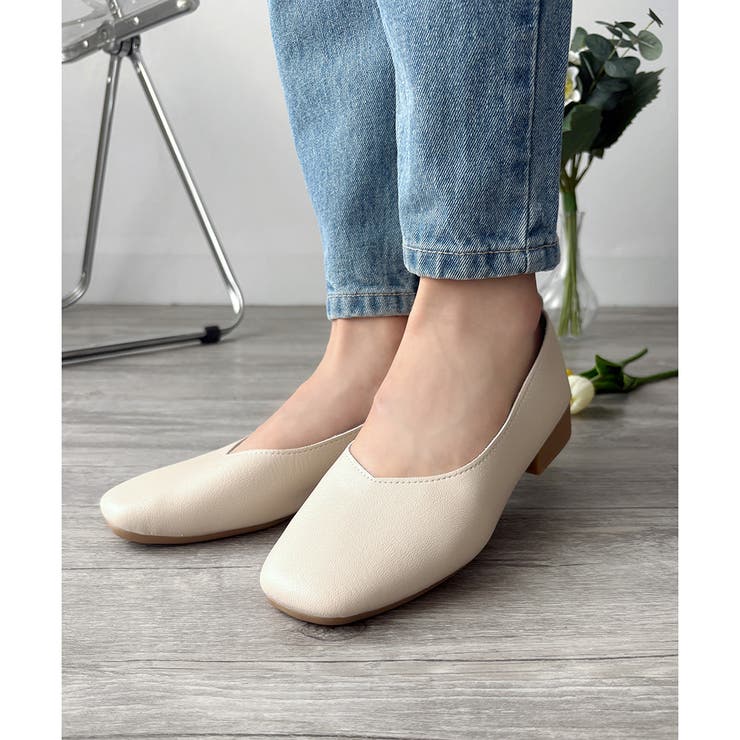 スクエアトゥローヒールパンプス おしゃれ レディース | Amulet | 詳細画像23 