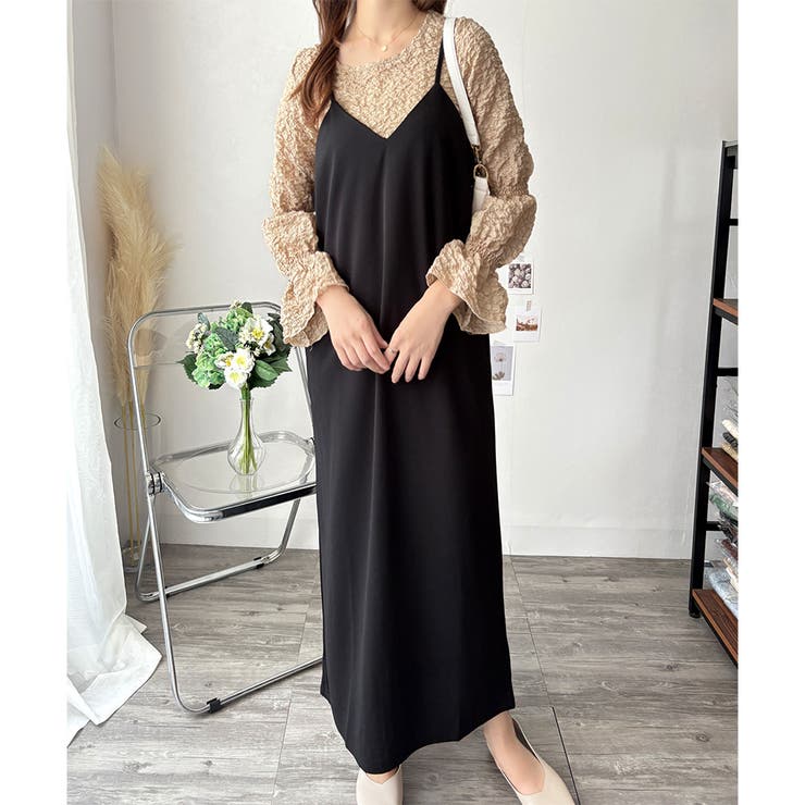 キャミソールロングワンピース レディース ゆったり | Amulet | 詳細画像3 