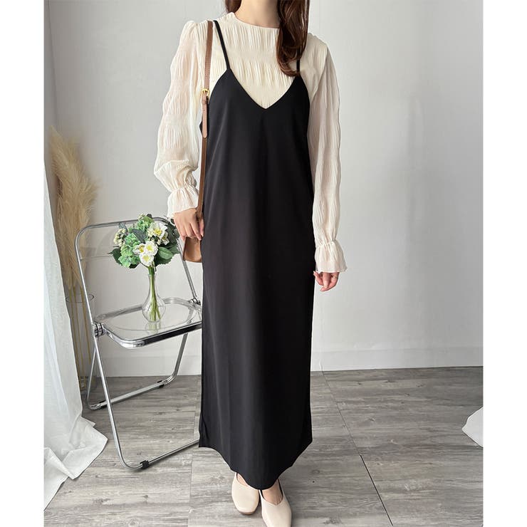 キャミソールロングワンピース レディース ゆったり | Amulet | 詳細画像6 