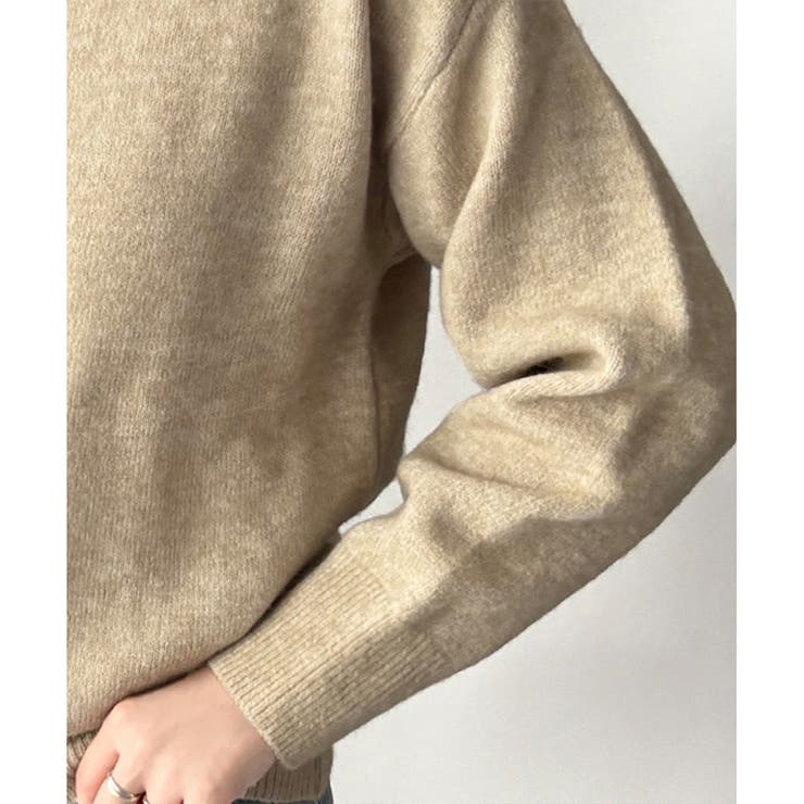 ルーズフィットラウンドネックニットプルオーバー レディース 長袖 | Amulet | 詳細画像27 