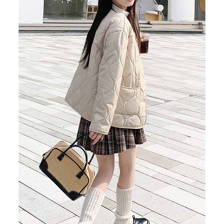 キルティングノーカラーボアアウター レディース 秋冬 | Amulet | 詳細画像21 