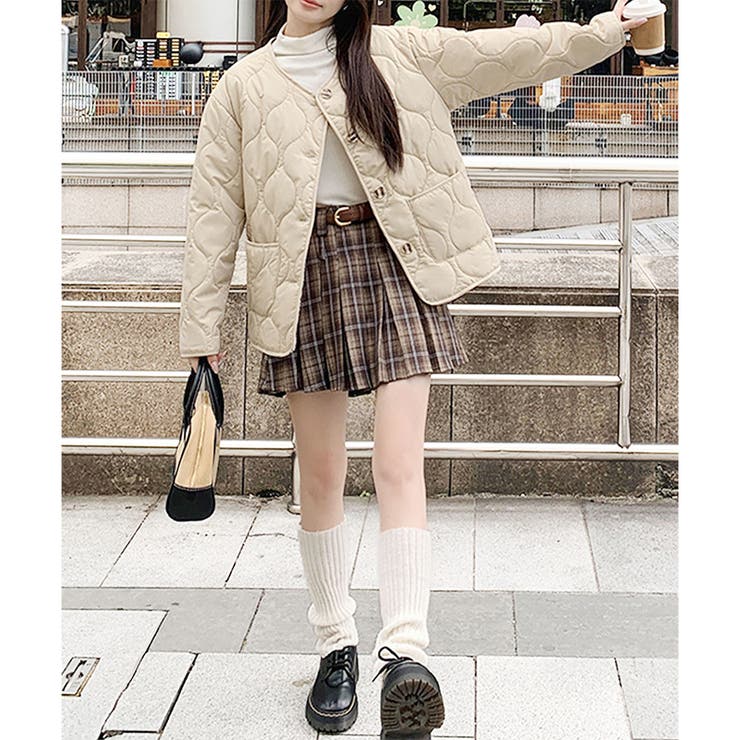 キルティングノーカラーボアアウター レディース 秋冬 | Amulet | 詳細画像28 