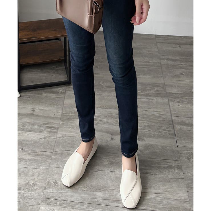 スクエアトゥフラットシューズ レディース 楽ちん | Amulet | 詳細画像17 