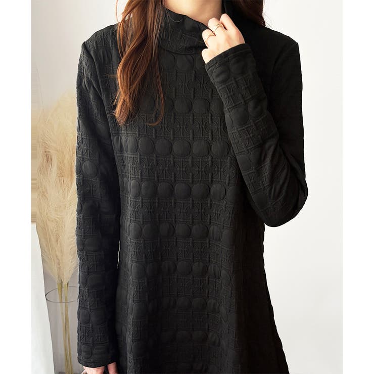 長袖チュニックワンピース ゆったり 体型カバー | Amulet | 詳細画像10 