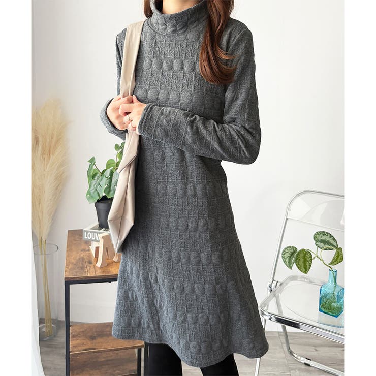 長袖チュニックワンピース ゆったり 体型カバー | Amulet | 詳細画像11 