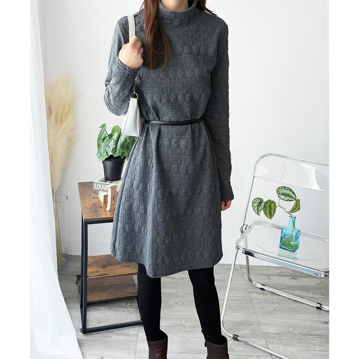 長袖チュニックワンピース ゆったり 体型カバー | Amulet | 詳細画像14 