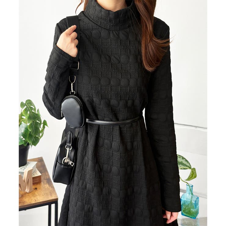 長袖チュニックワンピース ゆったり 体型カバー | Amulet | 詳細画像2 