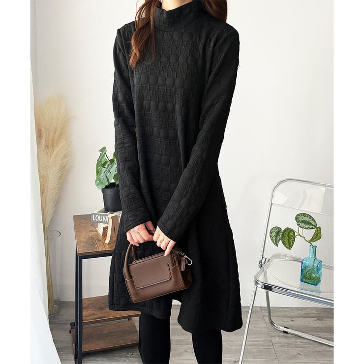 長袖チュニックワンピース ゆったり 体型カバー | Amulet | 詳細画像6 