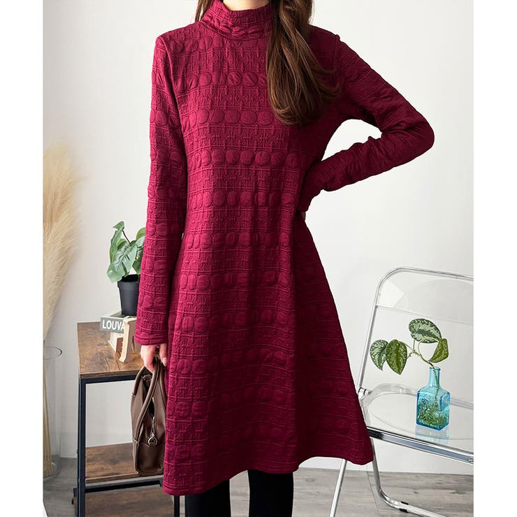 長袖チュニックワンピース ゆったり 体型カバー | Amulet | 詳細画像8 