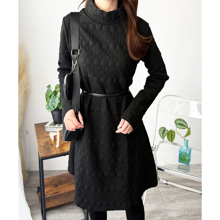 長袖チュニックワンピース ゆったり 体型カバー | Amulet | 詳細画像9 