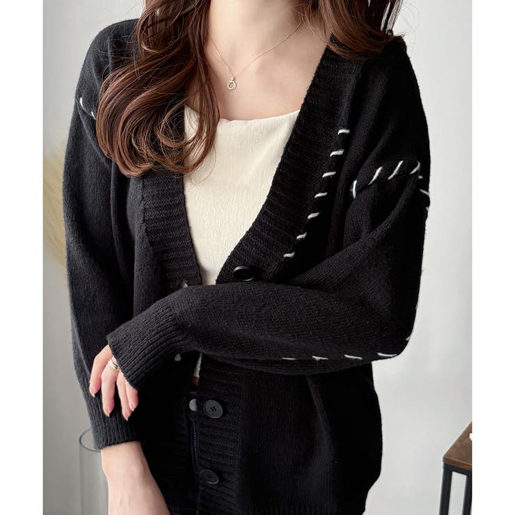 ルーズフィットニットカーディガン レディース 秋冬 | Amulet | 詳細画像21 