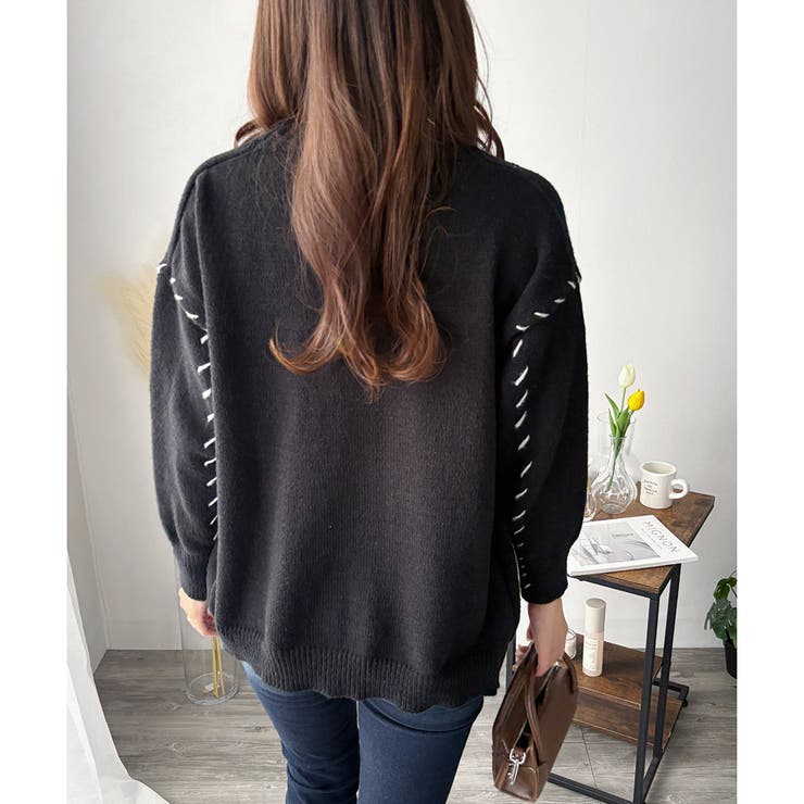 ルーズフィットニットカーディガン レディース 秋冬 | Amulet | 詳細画像22 