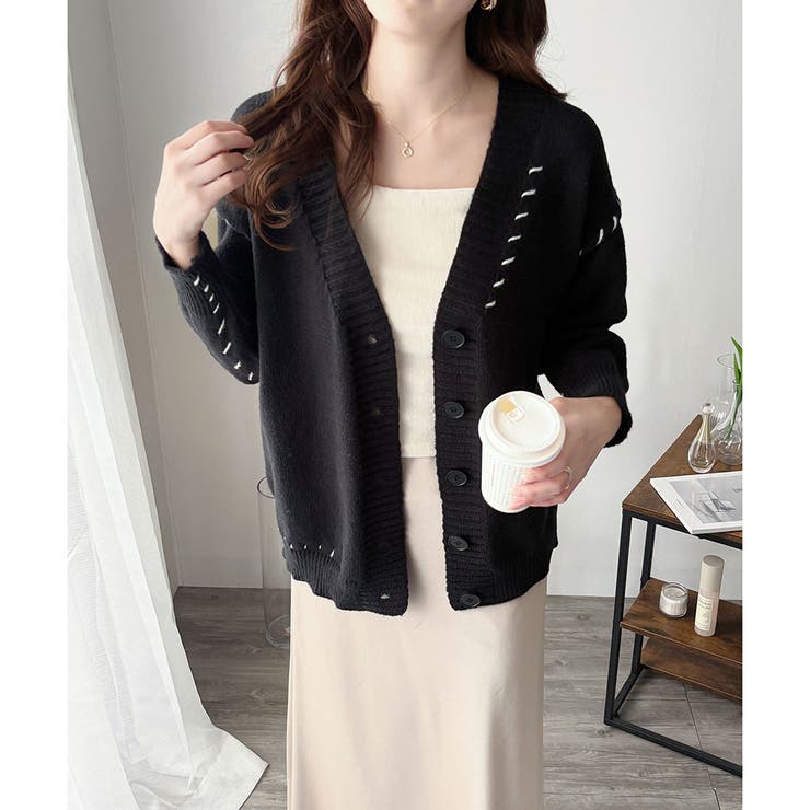 ルーズフィットニットカーディガン レディース 秋冬 | Amulet | 詳細画像23 