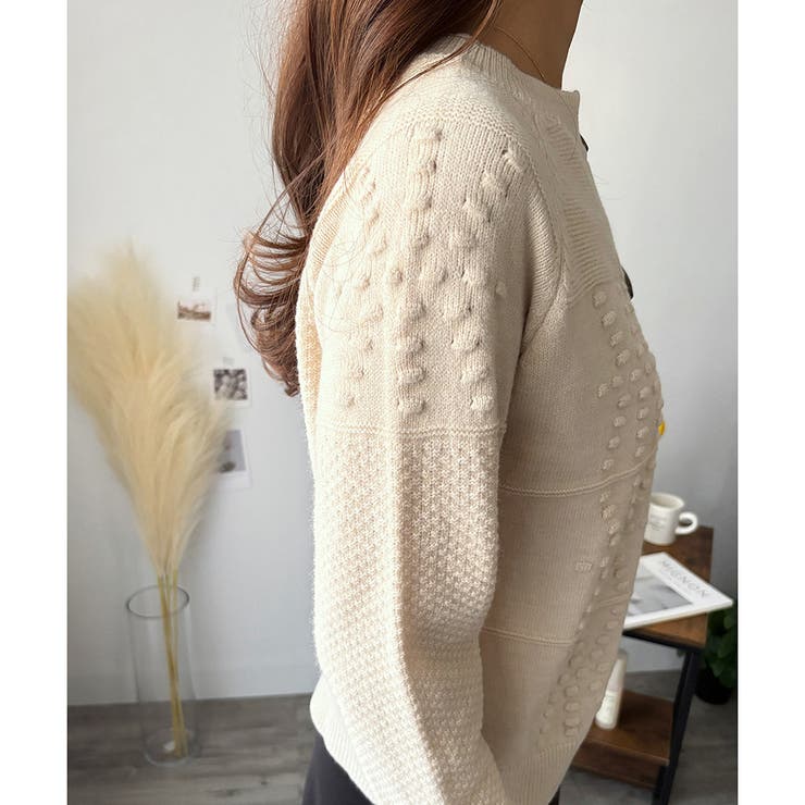 トグルボタンナチュラルカーディガン レディース ゆるシルエット | Amulet | 詳細画像25 