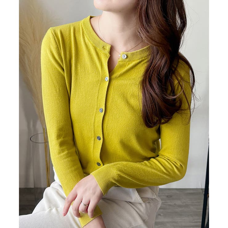 ソフトタッチニットカーディガン レディース 秋冬 | Amulet | 詳細画像12 